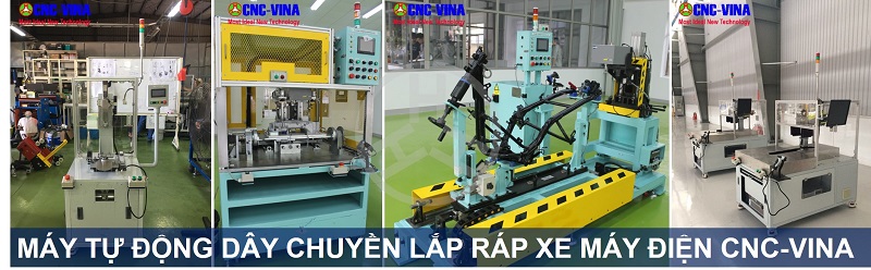 day chuyen lap rap xe may dien cnc-vina